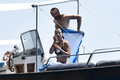 Sophie Marceau - topless sunbath on yacht (7/2016)