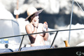 Sophie Marceau - topless sunbath on yacht (7/2016)