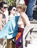 Emma Thompson - nude on the set Love Punch (6/2012)