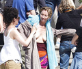 Emma Thompson - nude on the set Love Punch (6/2012)