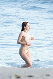 Francesca Eastwood topless in Malibu beach