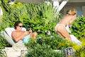 Heidi Klum topless in St. Bart's  (12/2014)