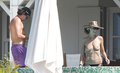 Heidi Klum topless in St. Bart's (January 2015)