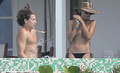 Heidi Klum topless in St. Bart's (January 2015)