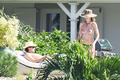 Heidi Klum topless in St. Bart's (January 2015)