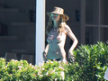 Heidi Klum topless in St. Bart's (January 2015)