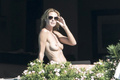 Heidi Klum topless in St. Bart's (January 2015)