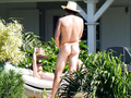 Heidi Klum topless in St. Bart's (January 2015)