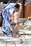 China Chow topless at the beach in Cannes (6/2008)