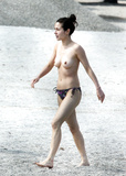 China Chow topless at the beach in Cannes (6/2008)