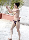 China Chow topless at the beach in Cannes (6/2008)