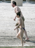 China Chow topless at the beach in Cannes (6/2008)