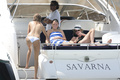 Millie Mackintosh topless on yacht (Ibiza, 8/2014)