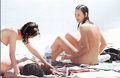 Uma Thurman fully nude on the beach in St Bart's (7/96)