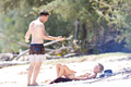 Lara Bingle sunbathing topless in Hawaii (8/2014), p. 1