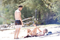 Lara Bingle sunbathing topless in Hawaii (8/2014), p. 1