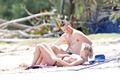 Lara Bingle sunbathing topless in Hawaii (8/2014), p. 1