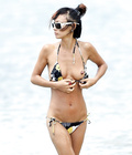 Bai Ling - sunbathing topless in Hawaii (may 2008)