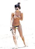 Bai Ling - sunbathing topless in Hawaii (may 2008)