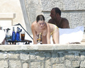 Anna Friel - sunbathing topless in Mexico (August 2003)