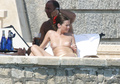 Anna Friel - sunbathing topless in Mexico (August 2003)