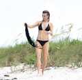 Joanna Krupa - sunbathing topless in Miami (6/2015)