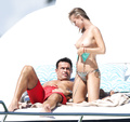 Joanna Krupa -  topless on a yacht in Miami 02/2016
