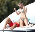 Joanna Krupa -  topless on a yacht in Miami 02/2016