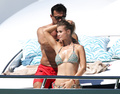 Joanna Krupa -  topless on a yacht in Miami 02/2016