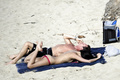 Zhang Ziyi - sunbathing topless in St. Bart’s (1/2009)