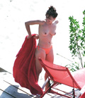 Elizabeth Hurley - topless in The Caribbean (6/2000)