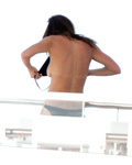 Cindy Crawford - sunbathing topless in Sardinia(8/2008)