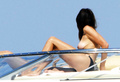 Cindy Crawford - sunbathing topless in Sardinia(8/2008)