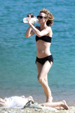 Vanessa Paradis - in bikini & swimming topless (7/2015)