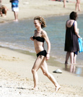 Vanessa Paradis - in bikini & swimming topless (7/2015)