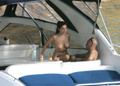 Kelly Brook sunbathing topless in St. Bart’s (11/2005)