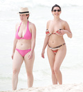Kelly Brook topless sunbathing in Cancun (6/2013)