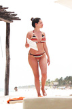 Kelly Brook topless sunbathing in Cancun (6/2013)