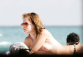 Mena Suvari sunbath topless in Miami Beach (1/2007)
