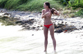 Rebecca Gayheart - topless on the beach (12/2003)
