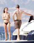 Rebecca Gayheart - topless on yacht (6/2007)