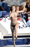 Rebecca Gayheart - topless on yacht (6/2007)
