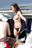 Rebecca Gayheart - topless on yacht (6/2007)
