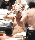 Sienna Miller - topless on yacht (7/2008)