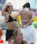 Jessie Wallace topless in Carribean (5/2007)