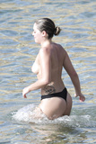 Olympia Valance topless in Greece (9/2017)