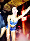 Miley Cyrus showing off sexy body