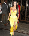 Kim Kardashian flashes her cleavage in public
