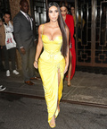 Kim Kardashian flashes her cleavage in public