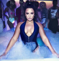 Demi Lovato cleavage and topless pics